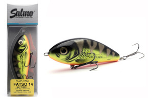 WOBLER SALMO FATSO FLOATING 14cm - MAT TIGER