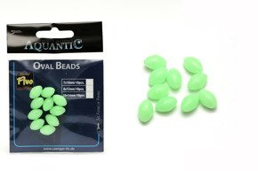KORALIKI AQUANTIC OVAL LG FLUO 7x10mm/10szt