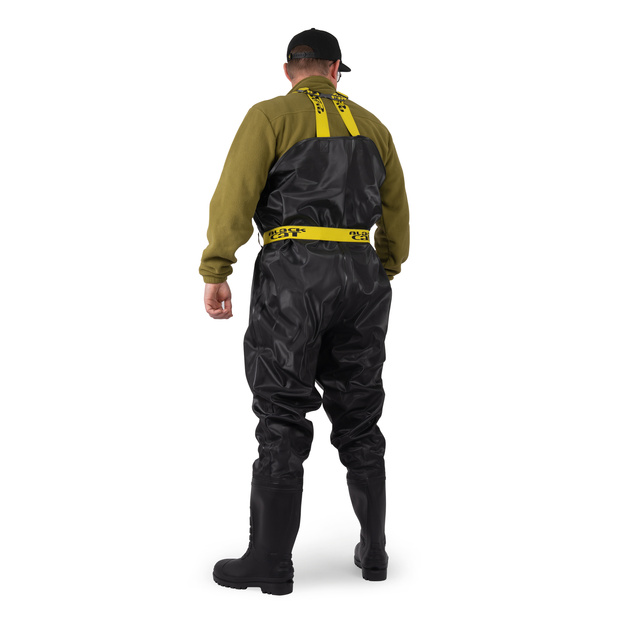 SPODNIOBUTY PVC BLACK CAT BOOTED WADERS