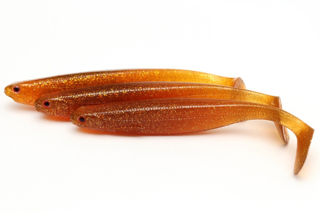 GUMA WESTIN SHAD TEEZ SLIM - MOTOROIL GOLD