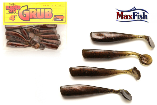 LCGR49 - LUNKER CITY GUMA GRUB 4" RUSTY MELON -10szt
