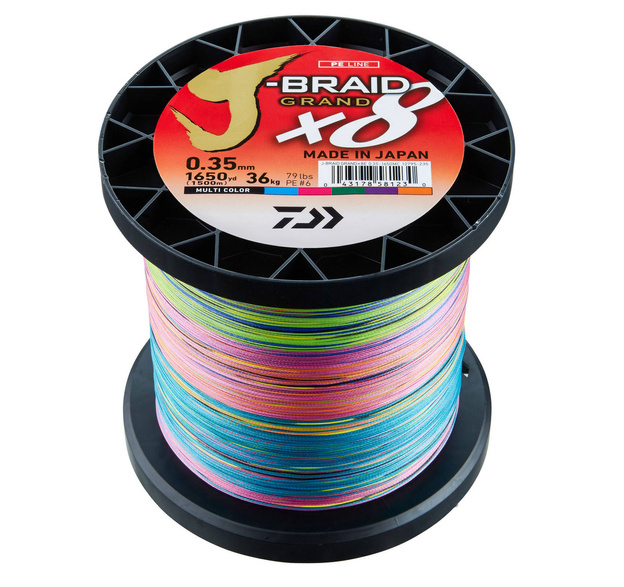 PLECIONKA DAIWA J-BRAID GRAND X8 MULTICOLOR 1500m