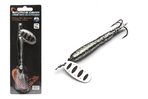 OBROTÓWKA SAVAGE GEAR FLYING EEL SPINNER - SANDEEL