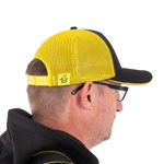 CZAPKA Z DASZKIEM BLACK CAT BLACK AND YELLOW TRUCKER