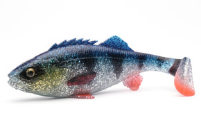GUMA 4D PERCH SHAD - BLUE SILVER UV 1szt - SAVAGE GEAR