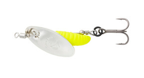 824 - SAVAGE GEAR OBROTÓWKA GRUB SPINNERS - SILVER YELLOW
