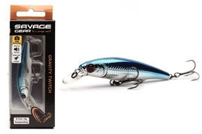 WOBLER SAVAGE GEAR GRAVITY TWITCH SR - BLUE CHROME