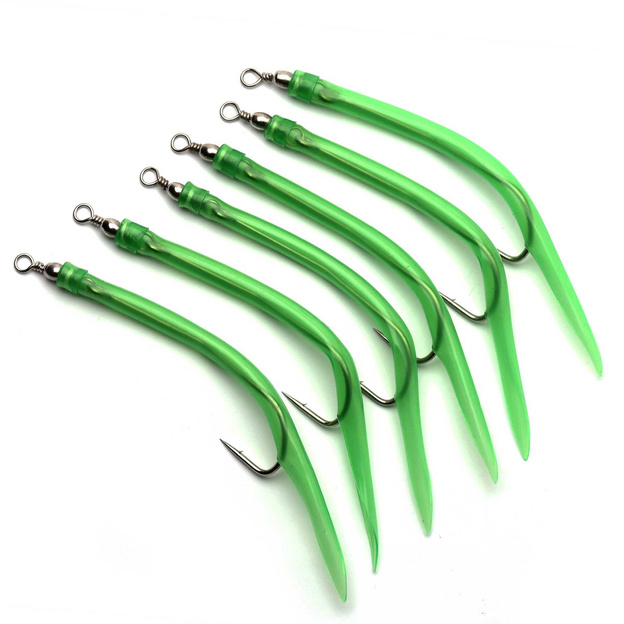 AQUANTIC GUMOWY MAKK 6/0 - FLUO GREEN