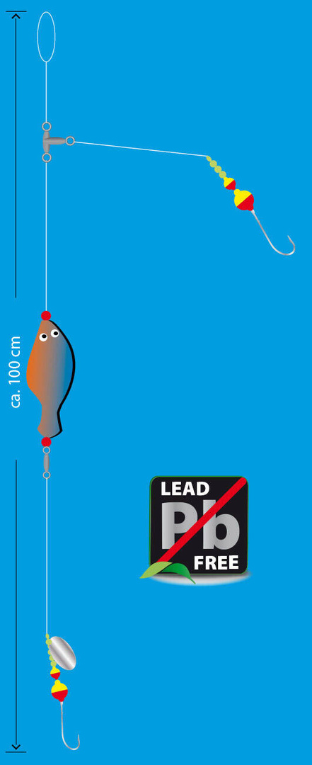 ZESTAW MORSKI AQUANTIC FLATFISH SPOON RIG 85g