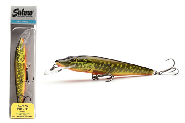 WOBLER SALMO PIKE FLOATING 16cm-HOT PIKE