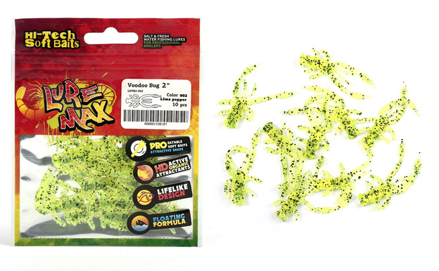 LSVB2-002 - LURE MAX OPAKOWANIE GUM VOODOO BUG 002 - 5cm/10szt