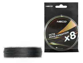 PLECIONKA NECO OCTA BRAID EXPEDITION X8 BLACK 0.14mm/150m