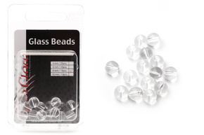SZKLANE KORALIKI IRON CLAW CLEAR 6mm/20szt