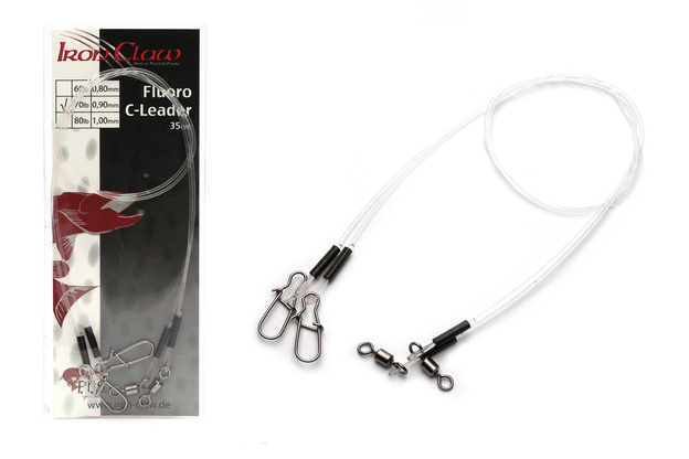 PRZYPONY FLUOROCARBONOWE IRON CLAW 35cm/0,90mm