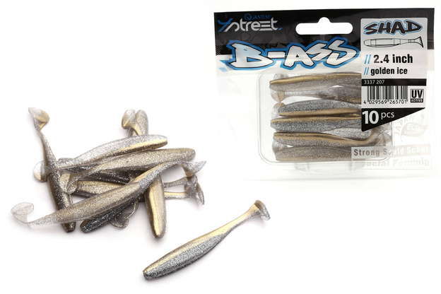 GUMY QUANTUM 4STREET B-ASS SHAD - GOLDEN ICE
