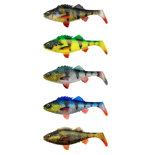 GUMA 4D PERCH SHAD - BLUE SILVER UV 1szt - SAVAGE GEAR