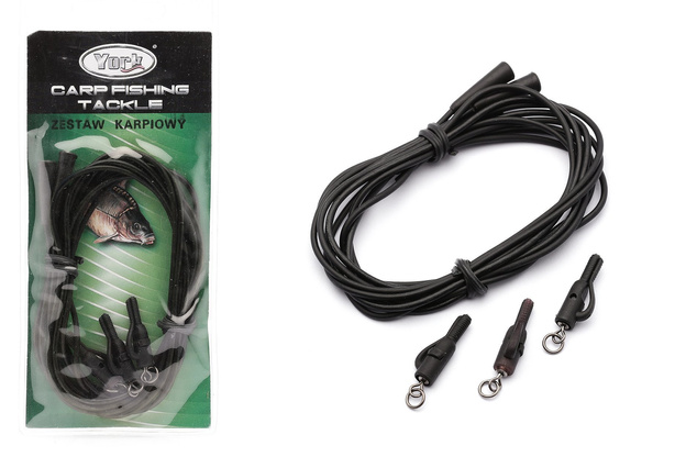 ZESTAW KARPIOWY Z RURKĄ KRETLIKIEM I KÓŁKIEM YORK 3szt