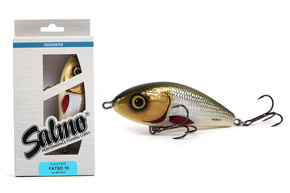 QFA121 - SALMO WOBLER FATSO SINKING 12cm - SILVER HALO