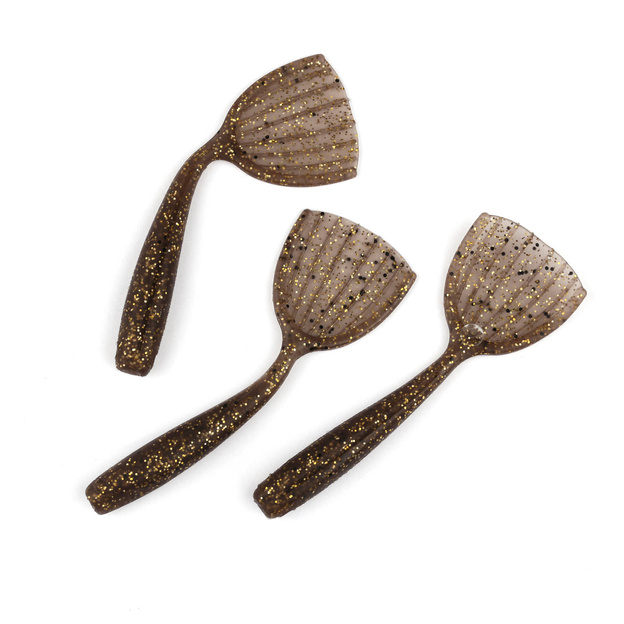 NRI040 - FOX RAGE GUMA CREATURE SHOVEL SHAD UV - GOLDEN GLITTER UV 9cm/1szt