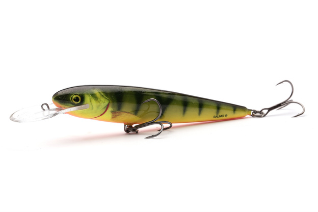 WOBLER SALMO WHITE FISH DEEP RUNNER 13cm - HOT PERCH