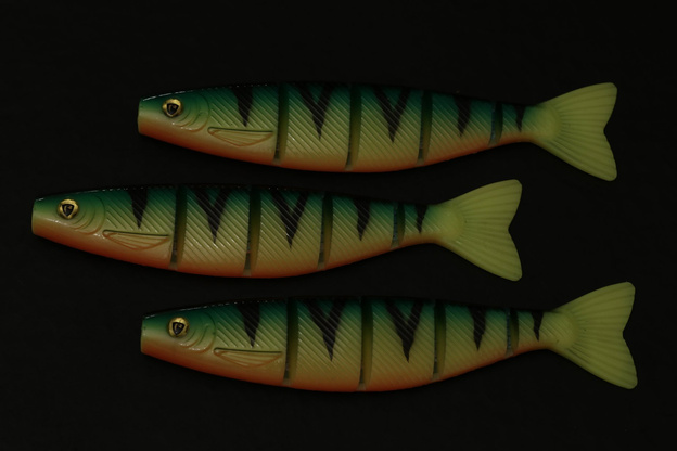 GUMA FOX RAGE PRO SHAD JOINTED - UV FIRETIGER