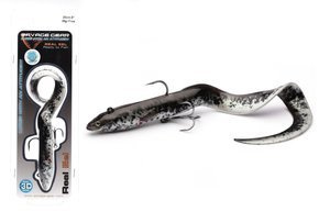 63765 - SAVAGE GEAR GUMA 4D REAL EEL 20cm - BLACK GREEN PEARL PHP