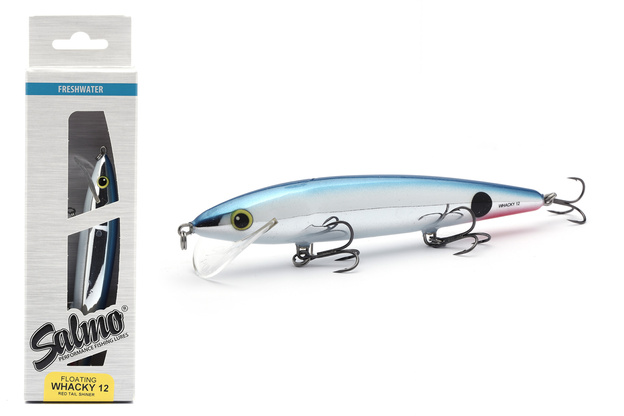 UNIKATOWY WOBLER SALMO WHACKY FLOATING 12cm/14g - RED TAIL SHINER
