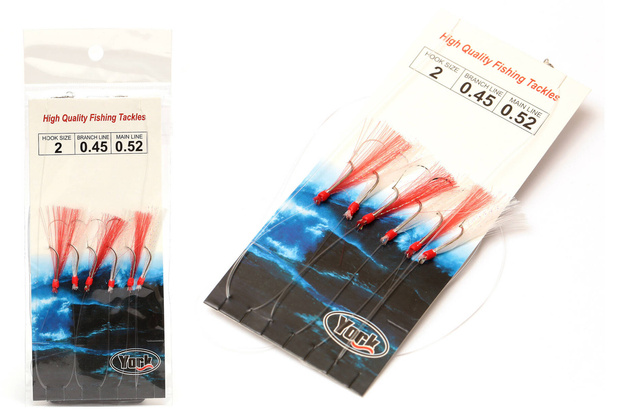 ZESTAW PRZYWIESZEK MORSKICH YORK RED/WHITE