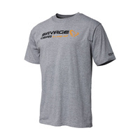 KOSZULKA SAVAGE GEAR LOGO - GREY MELANGE