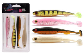 NMC053 - FOX RAGE ZESTAW GUM SLICK SHAD UV 13cm