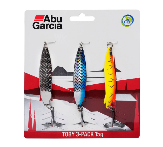 ZESTAW WAHADŁÓWEK ABU GARCIA TOBY 3-PACK 28g LF - TROĆ BELONA !
