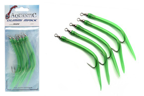 AQUANTIC GUMOWY MAKK 8/0 - FLUO GREEN