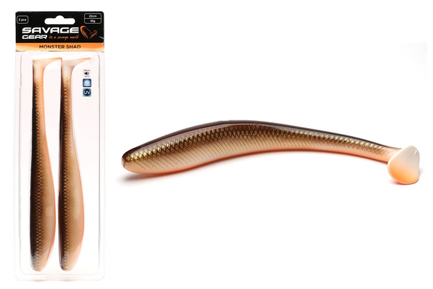 GUMA SAVAGE GEAR MONSTER SHAD 22cm - DIRTY ROACH UV