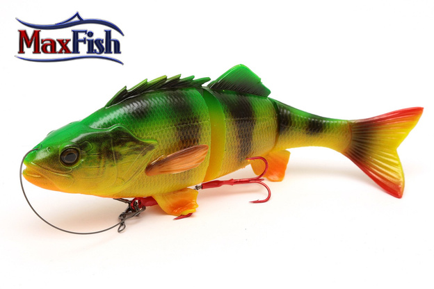 5742 - SAVAGE GEAR GUMA 4D LINE THRU PERCH - FIRETIGER