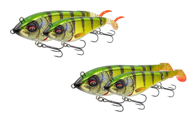 JERK SAVAGE GEAR DEVIATOR TAIL SS 20cm - CHROME PERCH