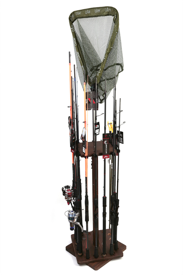 OBROTOWY DREWNIANY STOJAK NA 16 WĘDEK