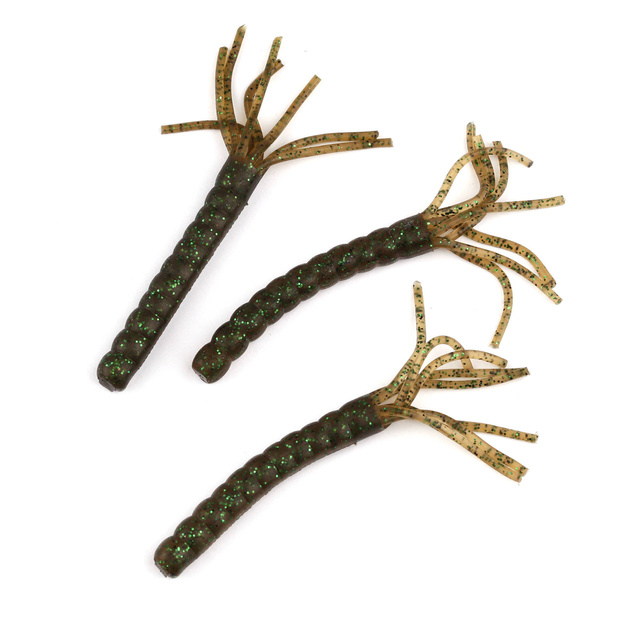 GUMA FOX RAGE CREATURE FUNKY WORM UV - GREEN PUMPKIN UV 9cm/1szt