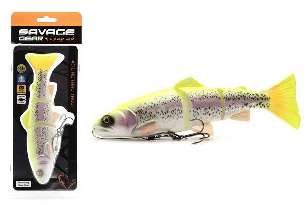 GUMA SAVAGE GEAR 4D LINE THRU TROUT SS - LEMON TROUT