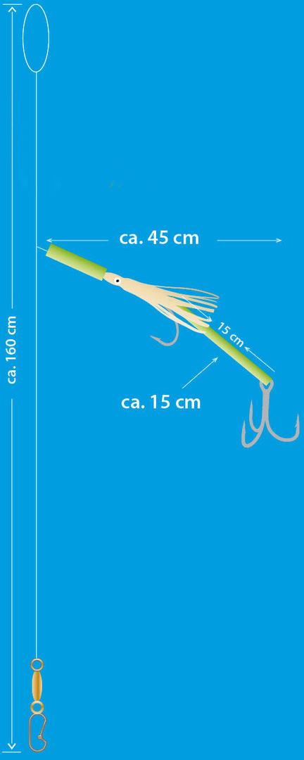 MORSKA PRZYWIESZKA AQUANTIC LENG RIG 8/0+10/0