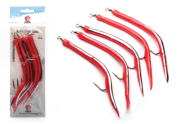 DEGA GUMOWY MAKK 12/0 - RED HOLOGRAPHIC