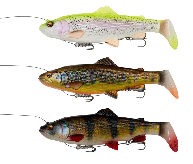 72380 - SAVAGE GEAR GUMA 4D LINE THRU RATTLE TROUT - BROWN TROUT UV 27,5cm/228g
