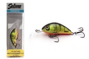 WOBLER SALMO RATTLIN HORNET F 6,5cm- HOT PERCH
