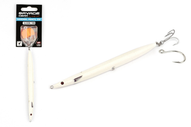 PRZYNĘTA SAVAGE GEAR SANDEEL PENCIL SW - MATTE WHITE