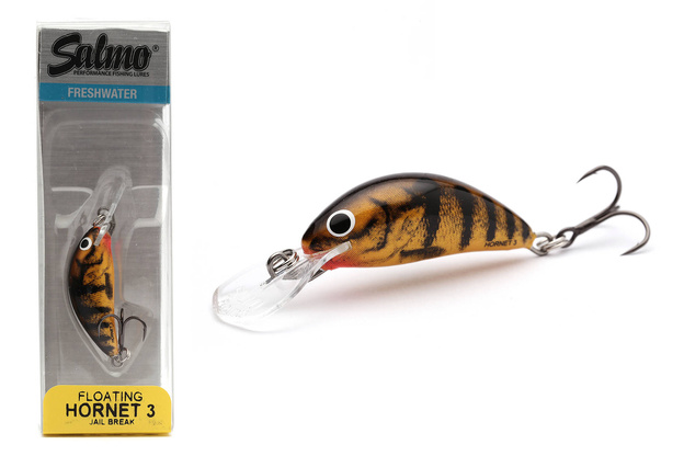 UNIKATOWY WOBLER SALMO HORNET FLOATING 3,5cm - JAIL BREAK