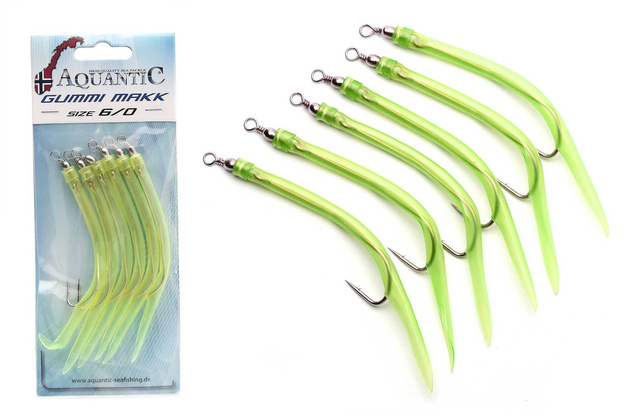 AQUANTIC GUMOWY MAKK 6/0 - YELLOW