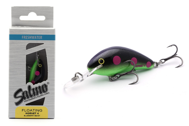 UNIKATOWY WOBLER SALMO HORNET FLOATING 4,0cm - BLUEBERRY BEAST