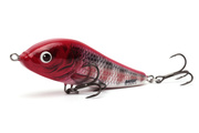 WOBLER SALMO RATTLIN SLIDER SINKING 11cm - HOLO RED HEAD STRIPER