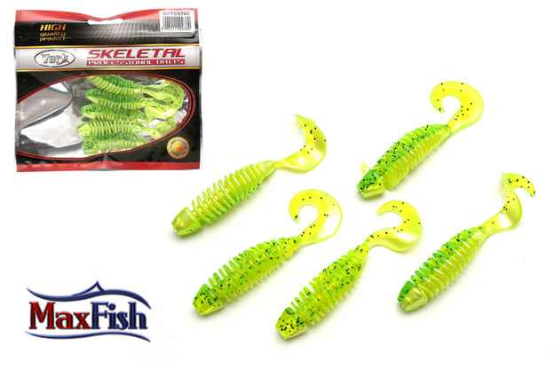 GYTC07 - YORK GUMA SKELETAL - FLUO GREEN 8cm
