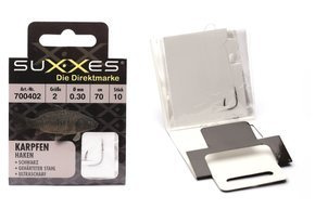 700401 - SUXXES HACZYK Z PRZYPONEM KARP BLACK 1/10szt