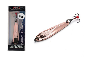 BŁYSTKA PODLODOWA Z KOTWICĄ JENZI SPEED JIGS 8g - COPPER